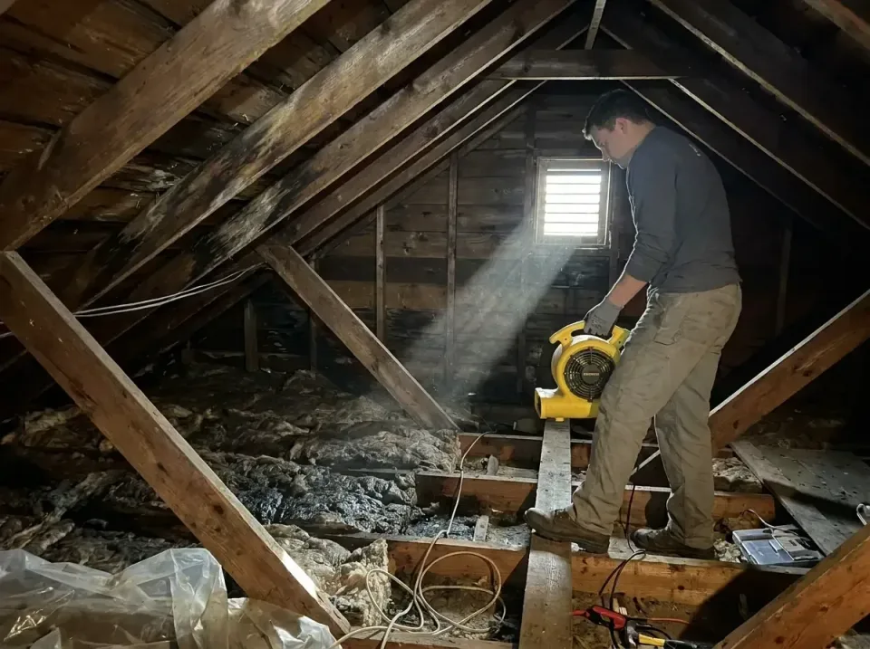 attic-water-damage-drying-proc-007 — frequently asked questions, Emergency Water Extraction & 24/7 Flood Response in St. Cro…